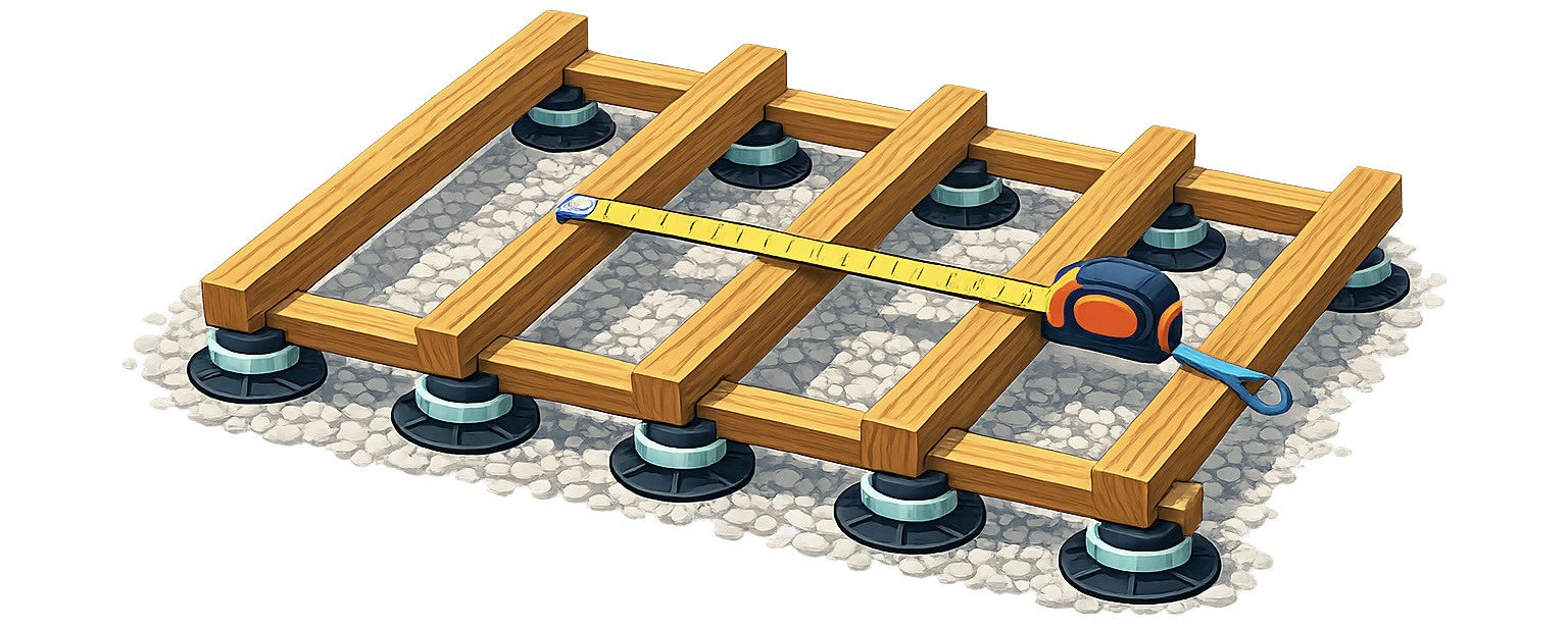 Comment calculer les lambourdes d'une terrasse — Simulvia
